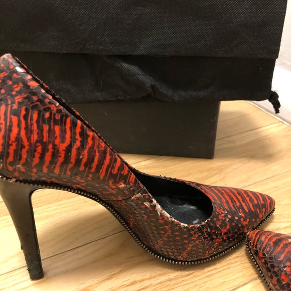 The Kooples Python Leather Pump - Picture 5 of 7